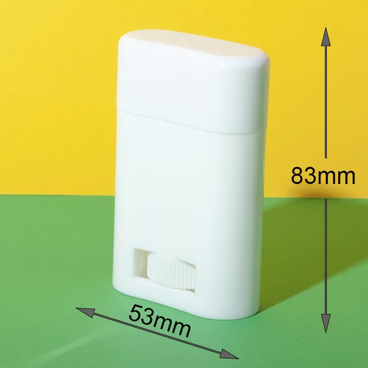25g All-White PP Deodorant Container with Bottom Button - vista 3