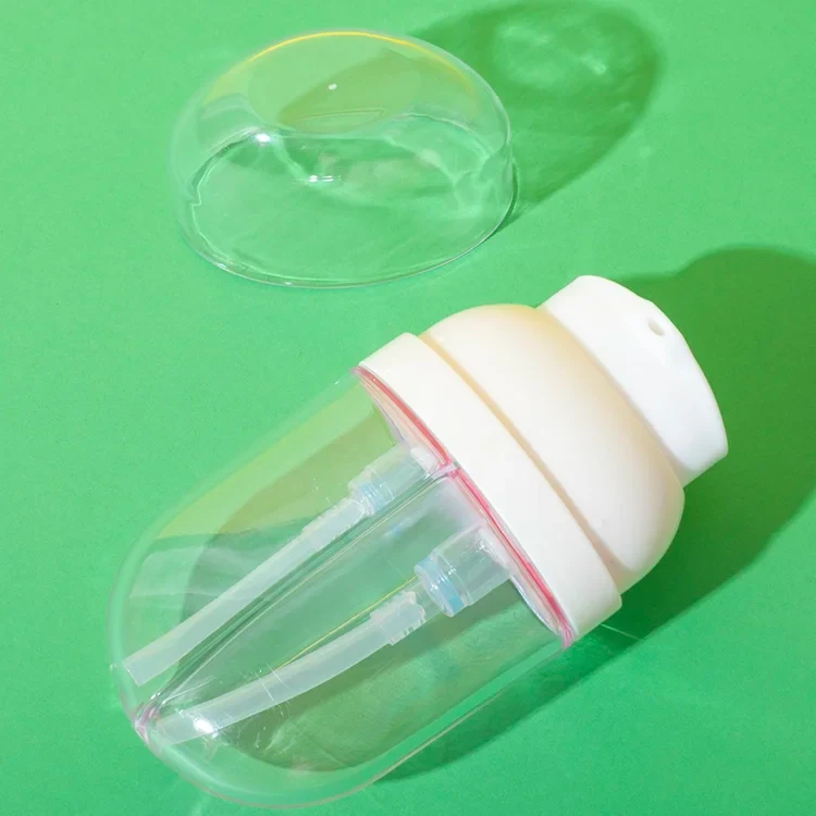 Envase cosmético PET de doble cámara con bomba de 20 + 20 ml – vista 3