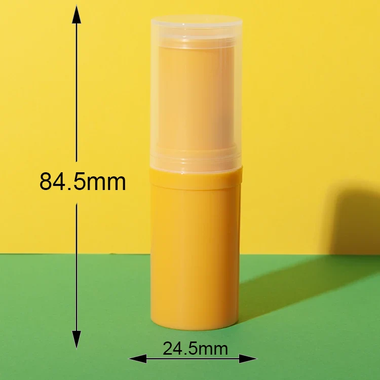 8g/15g Orange Deodorant Containers with Clear Cap - vista 3