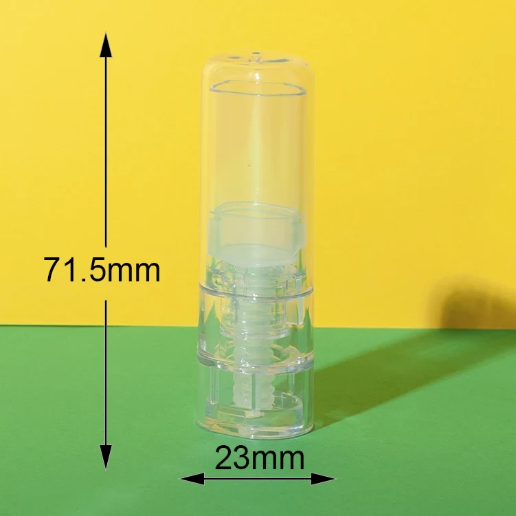 5g Top-Filled Transparent Oval Deodorant Container - vista 3