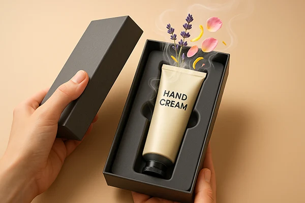 Envase perfumado para crema de manos Envase perfumado para crema de manos