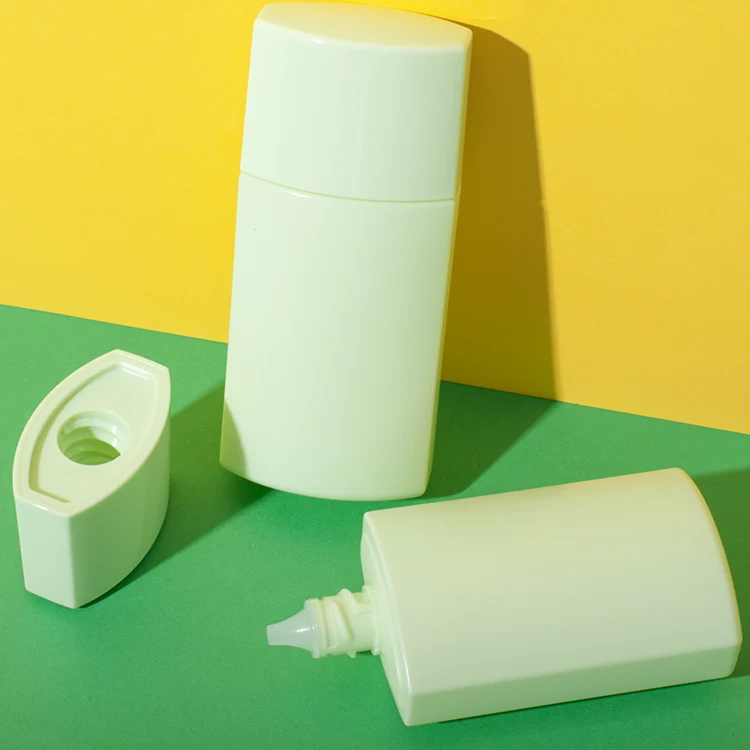Envase tottle de HDPE de 50 ml para loción y protector solar