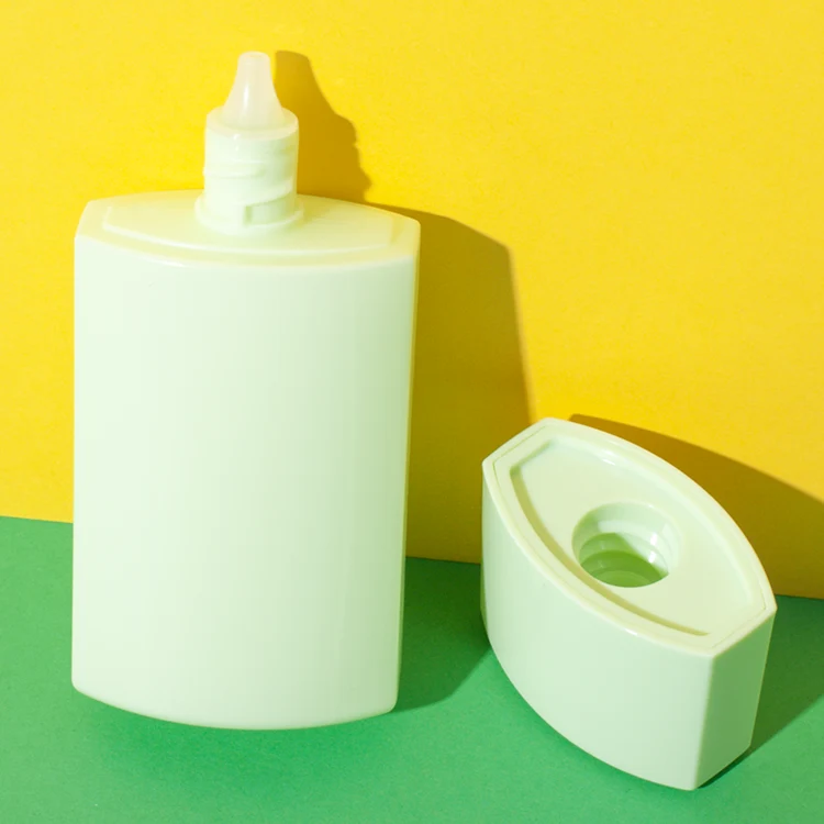 Envase tottle de HDPE de 50 ml para loción y protector solar – vista 2