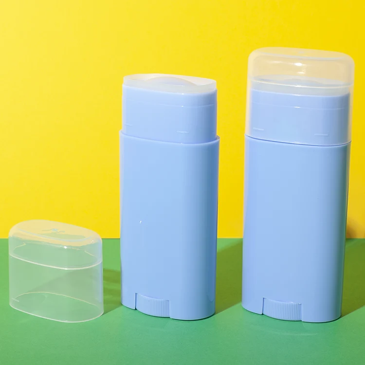 40g PP Bottom-Fill Twist-Up Deodorant Container with Clear Cap - vista 2