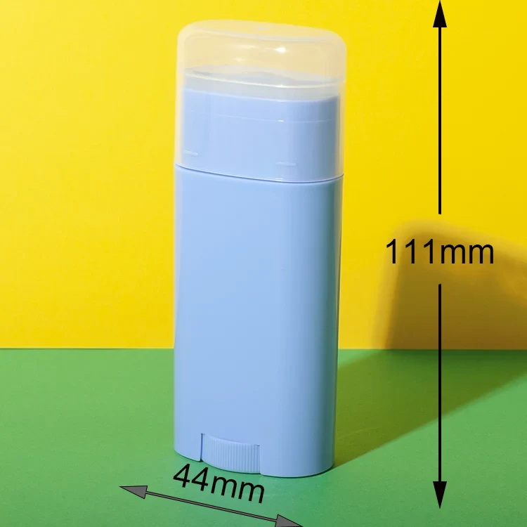 40g PP Bottom-Fill Twist-Up Deodorant Container with Clear Cap - vista 3