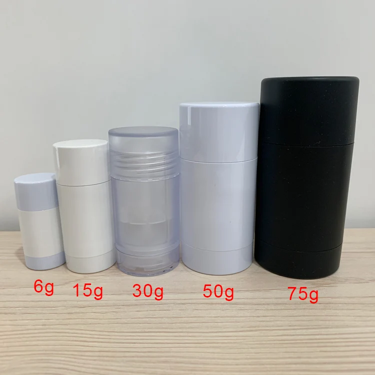 Empty Twist Up Round Deodorant Containers and Tubes 6ml 15ml 30ml 50ml 75ml - vista 1