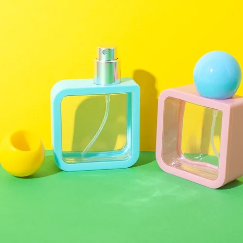 40ml Square Perfume Bottle with Spherical Cap - vista 1