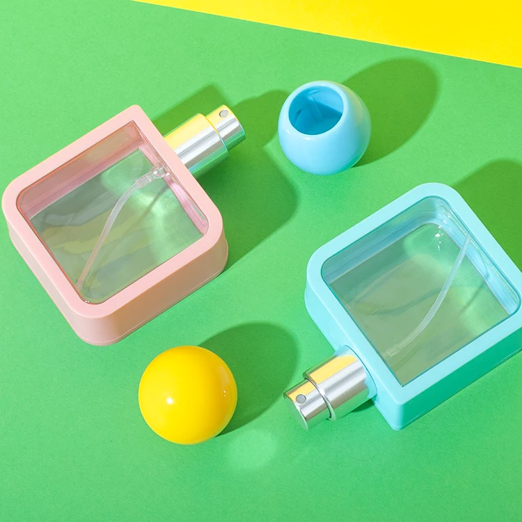 40ml Square Perfume Bottle with Spherical Cap - vista 3