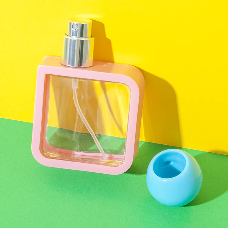 40ml Square Perfume Bottle with Spherical Cap - vista 4