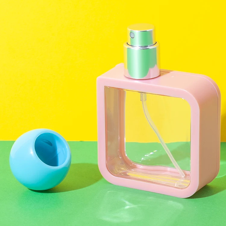 40ml Square Perfume Bottle with Spherical Cap - vista 5