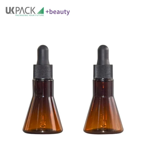 Frasco cuentagotas de plástico marrón de 20 ml para aceites esenciales DIY — vista principal — imagen 1