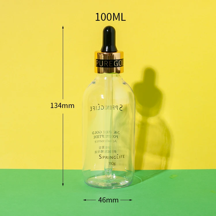 100ML PET Hair Oil Dropper Bottle - vista 2