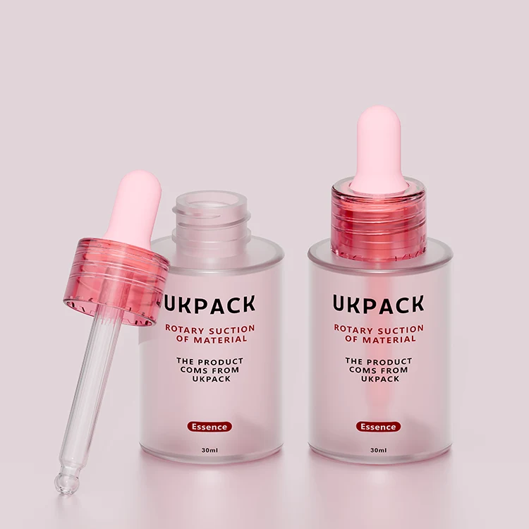 Frasco cuentagotas PETG de 30 ml con pera de caucho nitrilo — detalle de componentes — imagen 3