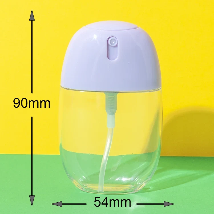 Oval 50ml Perfume Bottle with Integrated Fine Mist Sprayer - vista 2