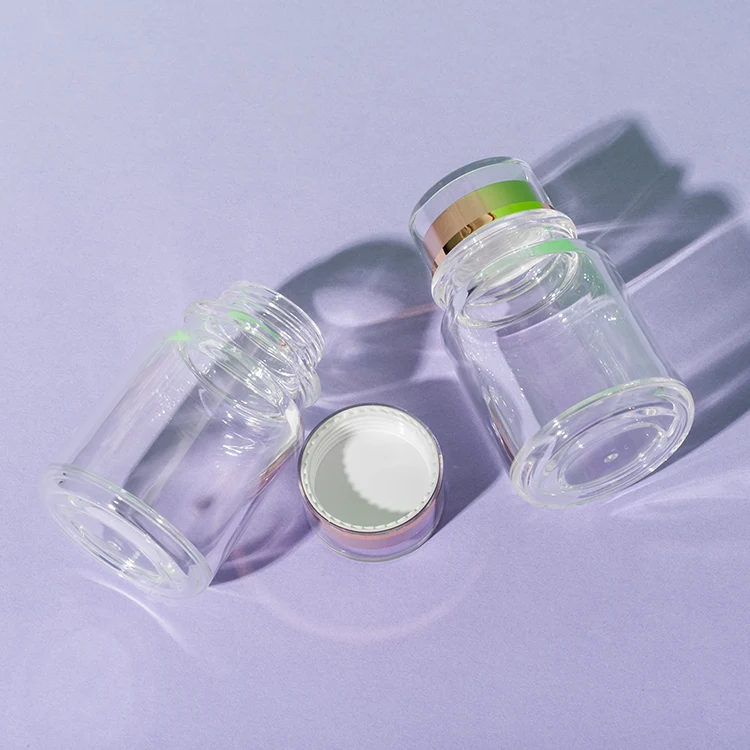 PS Plastic Clear Pill Bottle 50ML - vista 3