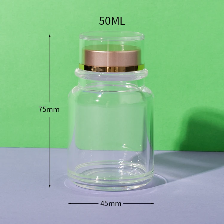 PS Plastic Clear Pill Bottle 50ML - vista 5