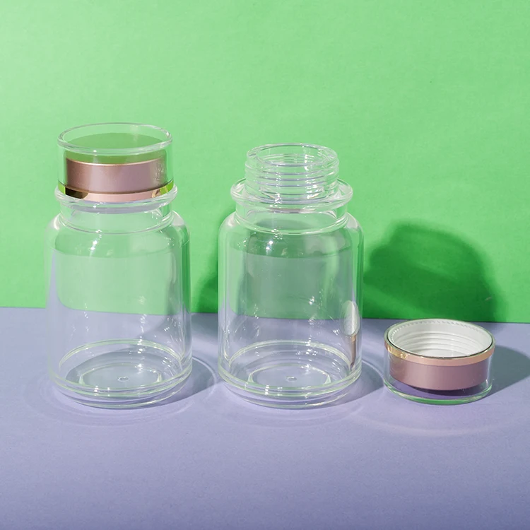 PS Plastic Clear Pill Bottle 90ML - vista 1