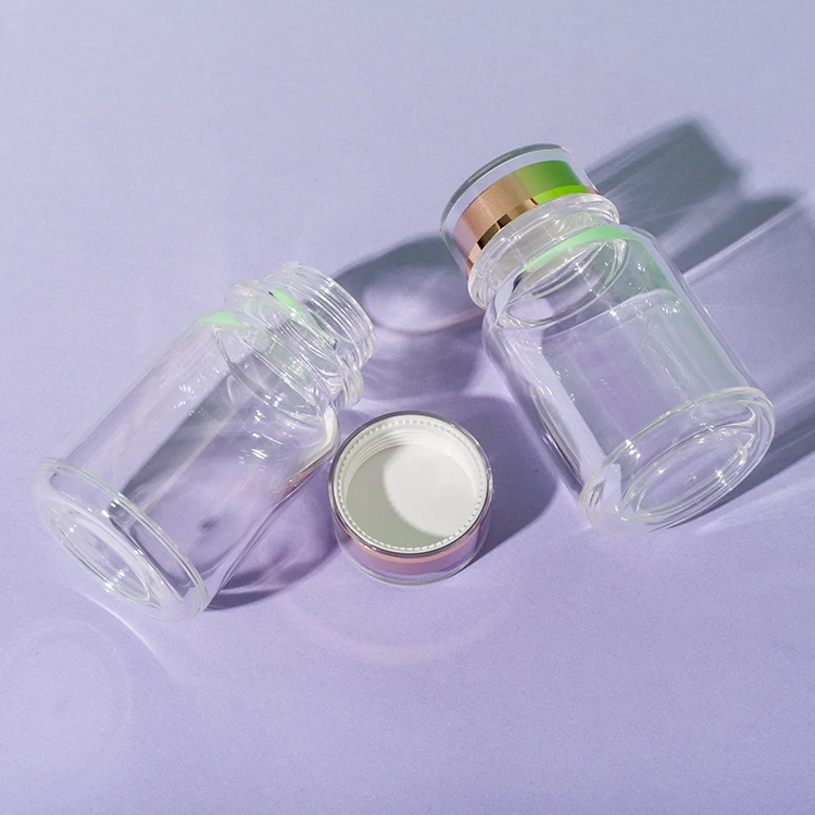 PS Plastic Clear Pill Bottle 90ML - vista 3