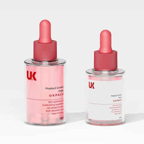 Frascos cuentagotas PETG de 30 ml/50 ml con textura de encaje — vista principal — imagen 1