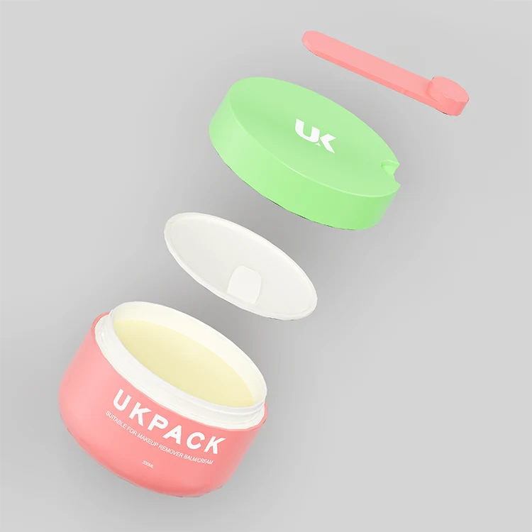 Tarro para bálsamo limpiador con espátula integrada de 12 g a 200 g – 4 cleansing balm jar exploded view - 1