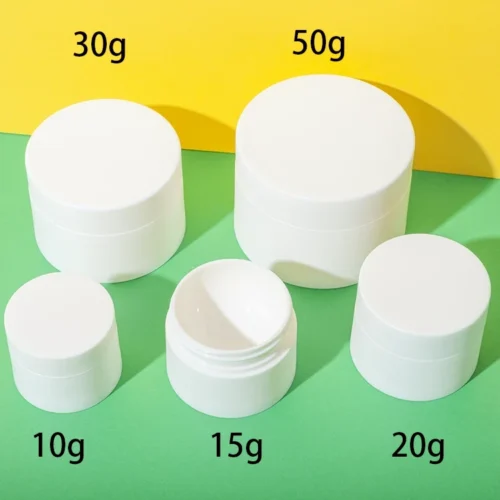 Tarro Blanco de PP para Cremas Cosméticas 10 g 20 g 30 g 50 g – vista 1