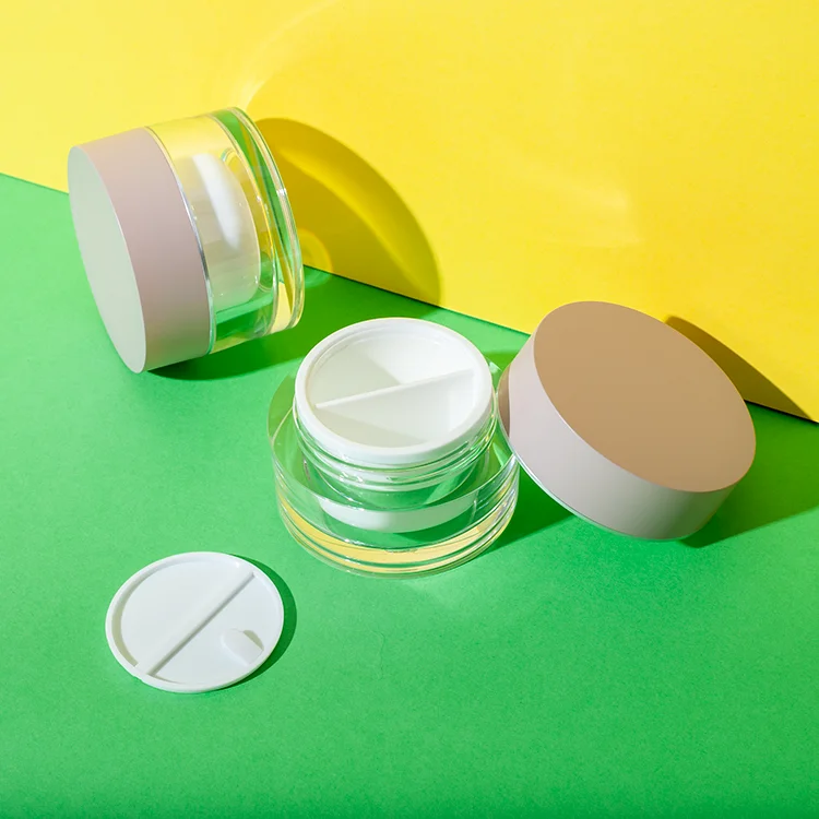 Tarro cosmético acrílico de doble cámara - UKPACK - imagen 1