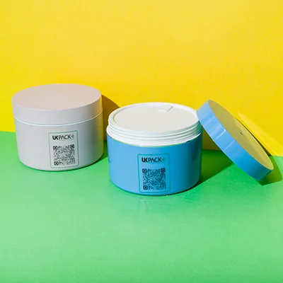 Tarro cosmético de AS/PP de doble pared de 300 ml