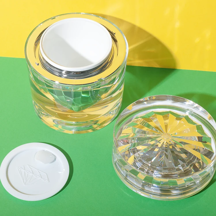 PMMA forma de diamante de lujo cosmetic jars 15ml 30ml 50ml 3 — imagen 2