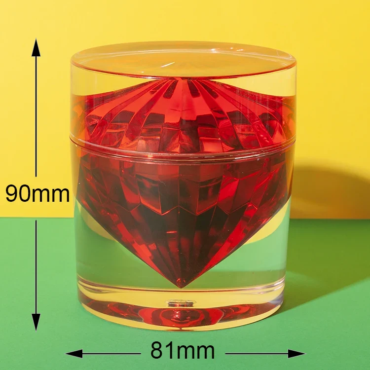 PMMA forma de diamante de lujo cosmetic jars 15ml 30ml 50ml 10 — imagen 5