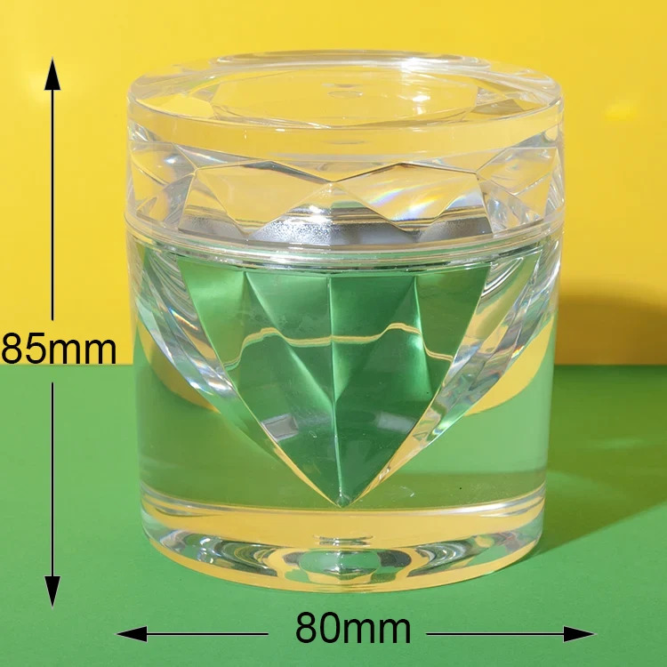 PMMA forma de diamante de lujo cosmetic jars 15ml 30ml 50ml 8 — imagen 7