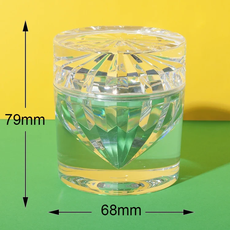 PMMA forma de diamante de lujo cosmetic jars 15ml 30ml 50ml 7 — imagen 8