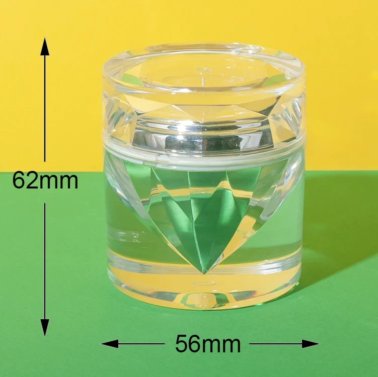 PMMA forma de diamante de lujo cosmetic jars 15ml 30ml 50ml 6 — imagen 9