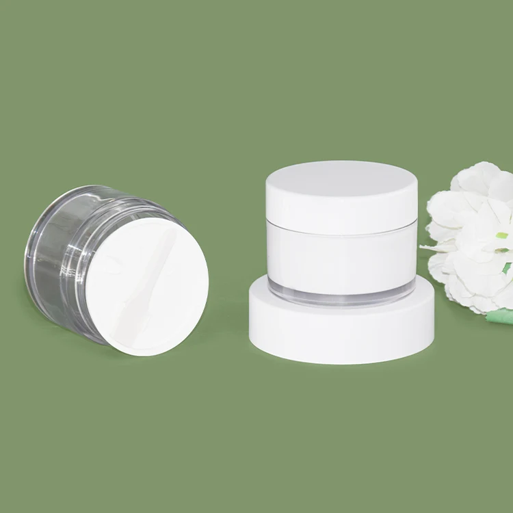 Customized 100g Cosmetic Jar with Spatula for Cream - vista 1