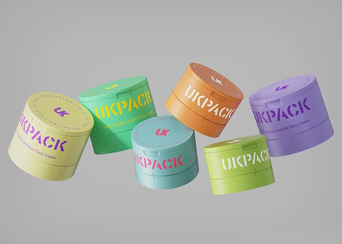Tarro cosmético recargable con tapa flip-top – 5 flip top refillable cosmetic jars - ukpack