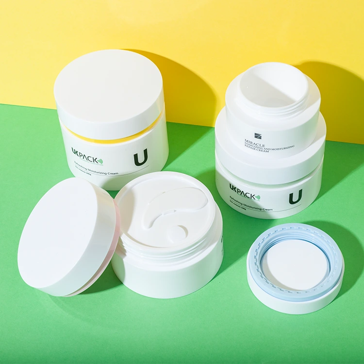 PP Cosmetic tarro para crema con espátula 50g 100g 200g 1 — imagen 1
