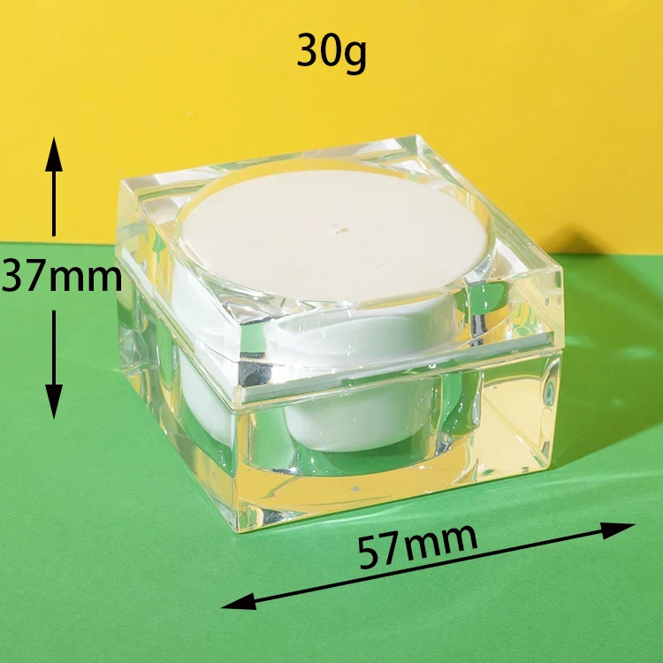 Tarro Cuadrado de Acrílico para Cremas 30 g 50 g – vista 2