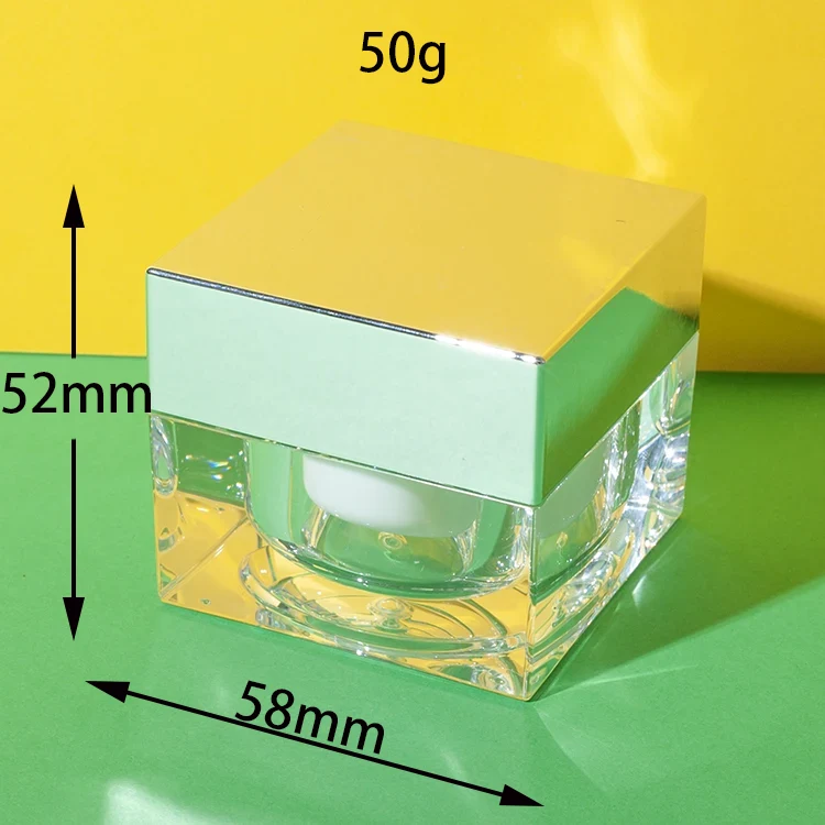 Tarro Cuadrado de Acrílico para Cremas 30 g 50 g – vista 4