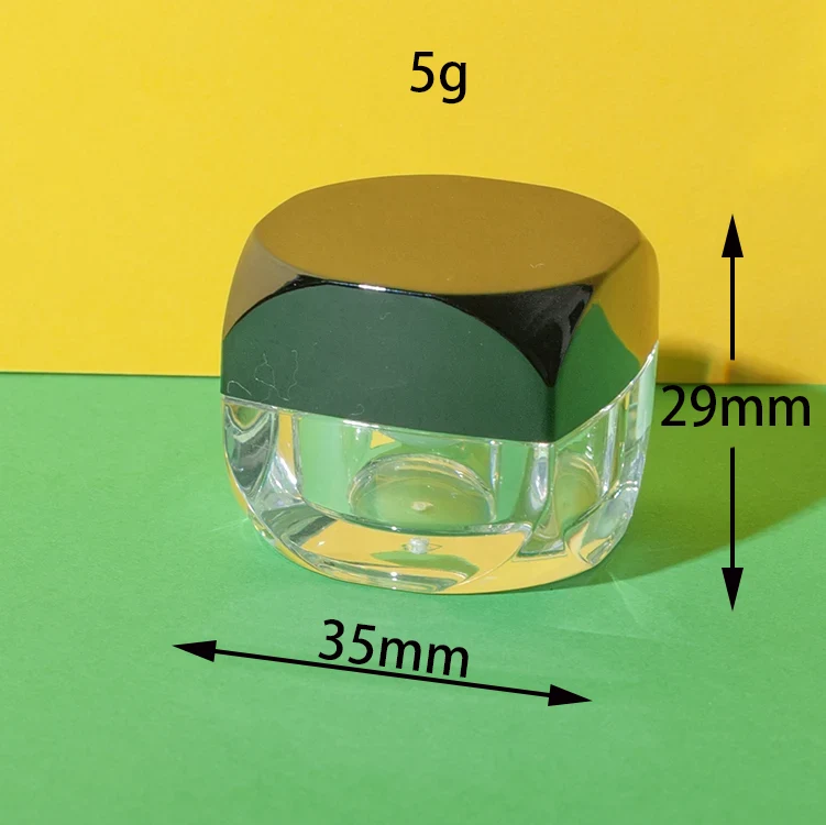Tarro Cuadrado de Acrílico para Cremas 5 g 10 g – vista 2