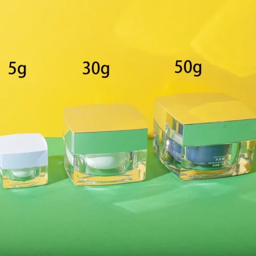Tarro Cuadrado de Acrílico para Cremas 5 g 30 g 50 g – vista 1