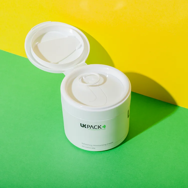 Tarro de PP de 200 ml con tapa abatible para manteca corporal – vista 2