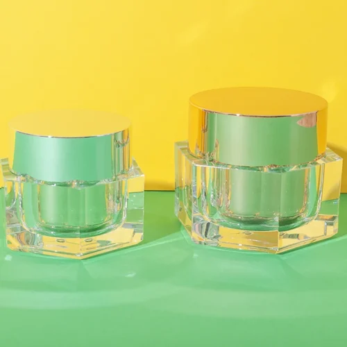 Tarro Hexagonal de Acrílico para Cremas 30 g 50 g con Tapa Interior – vista 1