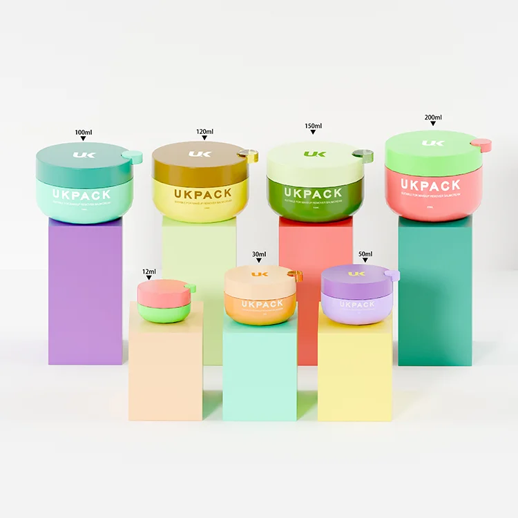 Macaron-Style Multi-Size PP Makeup Remover Jar - vista 1