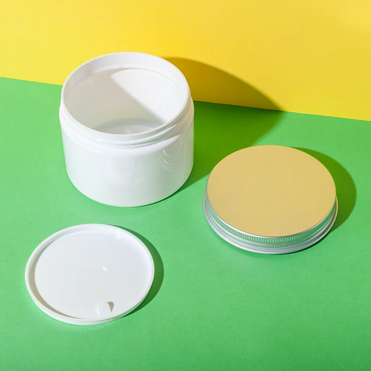 PET Plastic Hair Wax Container with Aluminum Lid 300ML 400ML - vista 4