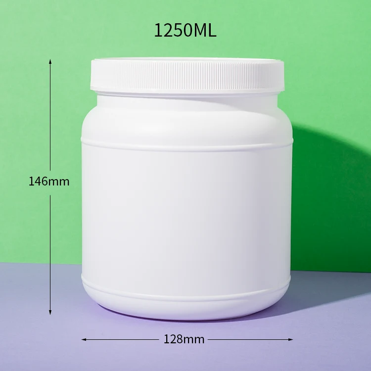 HDPE Protein Powder Jar 1250ML - vista 2