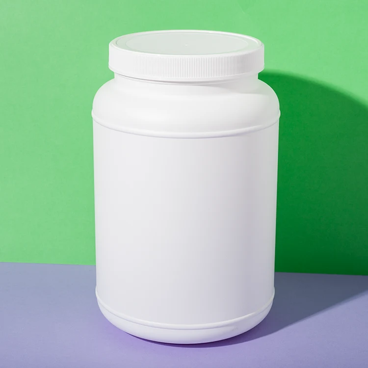 HDPE Plastic Protein Powder Jar 2500ML - vista 1