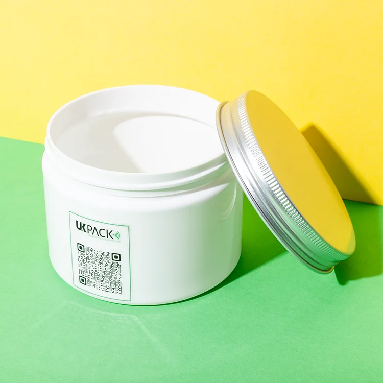 Tarro cosmético de PET con tapa de aluminio de 200 g, 300 g y 400 g – vista 5