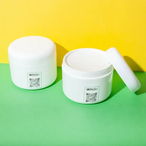 Tarro cosmético de PP de doble pared de 500 ml para manteca corporal – vista 1