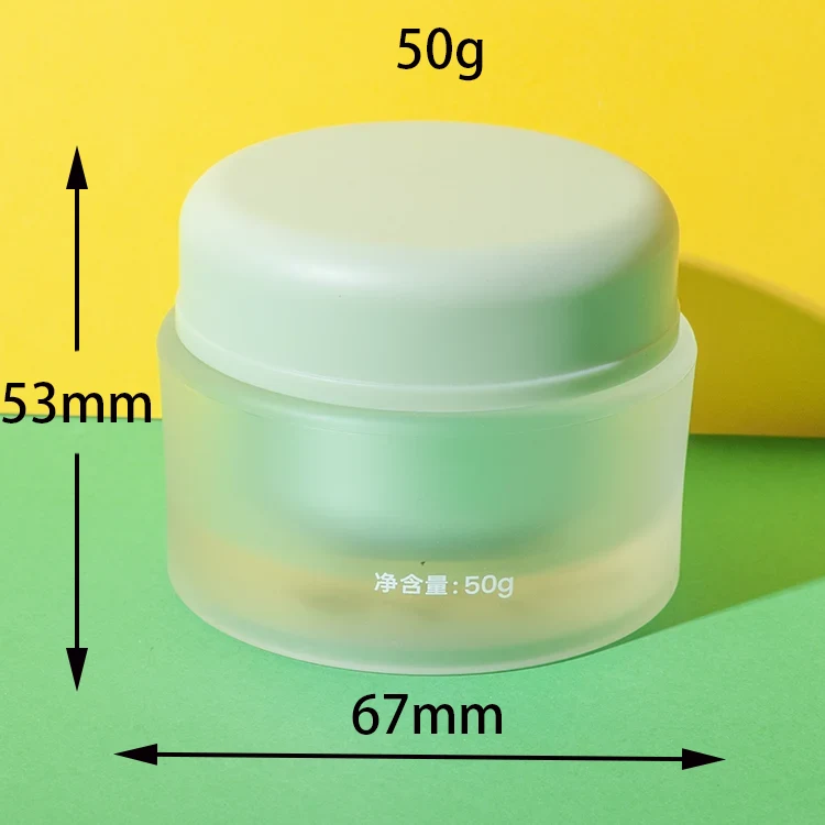 Tarro Redondo de Acrílico de Pared Gruesa 5 g 15 g 30 g 50 g – vista 8