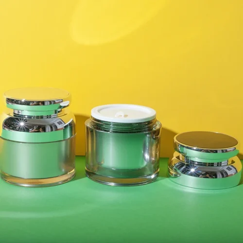 Tarro Redondo de Acrílico Metalizado para Cremas 30 g 50 g – vista 1