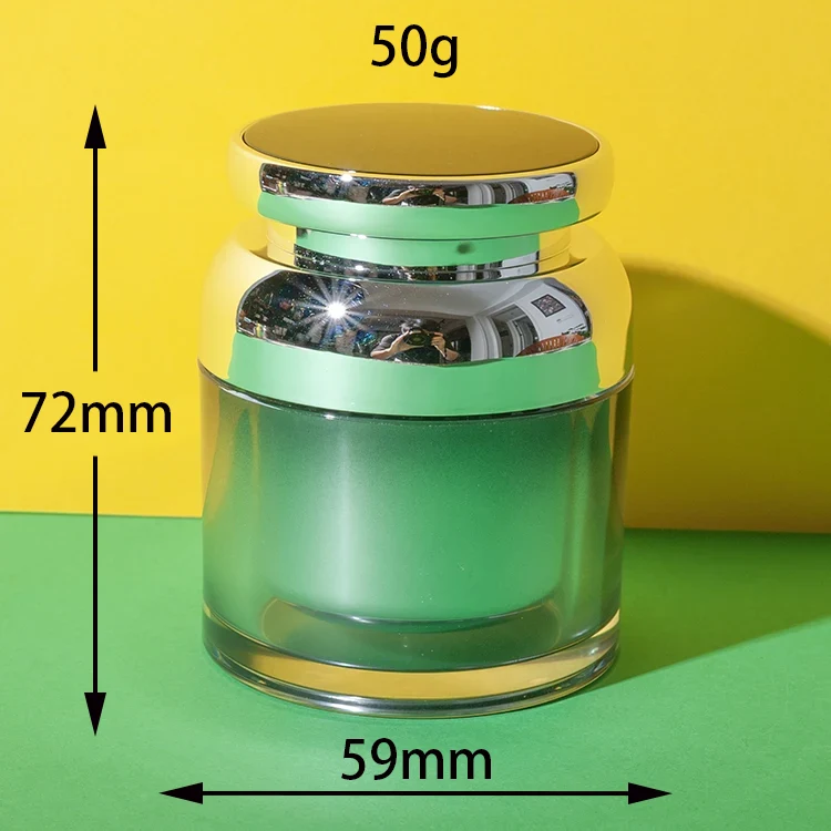 Tarro Redondo de Acrílico Metalizado para Cremas 30 g 50 g – vista 3